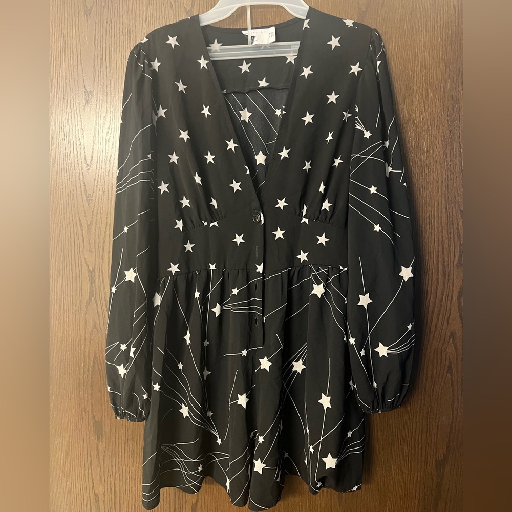 Asos Black Star Patterned jumpsuit